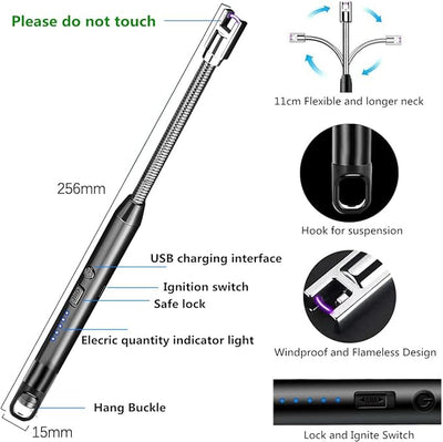 Electric Lighter for Candles Rechargeable Electric Gas Lighter