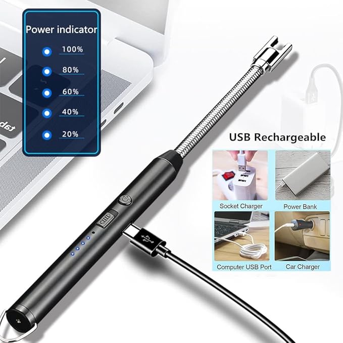 Electric Lighter for Candles Rechargeable Electric Gas Lighter