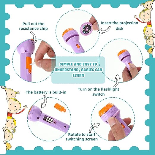 Projector Flashlight Toy for Kids
