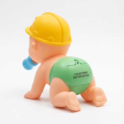 Crawling Baby Toy with Flashing Lights & Music – Cell Operated