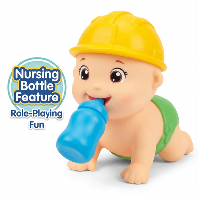 Crawling Baby Toy with Flashing Lights & Music – Cell Operated