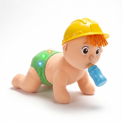 Crawling Baby Toy with Flashing Lights & Music – Cell Operated